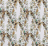 Velours Mustard Printed Velvet Fabric - WoodenTwist